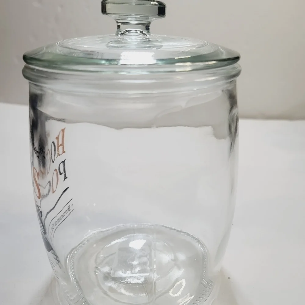 Halloween Hocus Pocus Broom Co. Clear Glass Canister Large